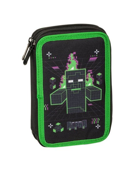 Pencil case Minecraft with double zipper and slots