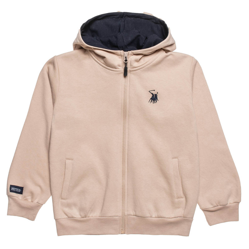 Zip hoodie Greenwich Polo Club with embroidery (2-16 years)
