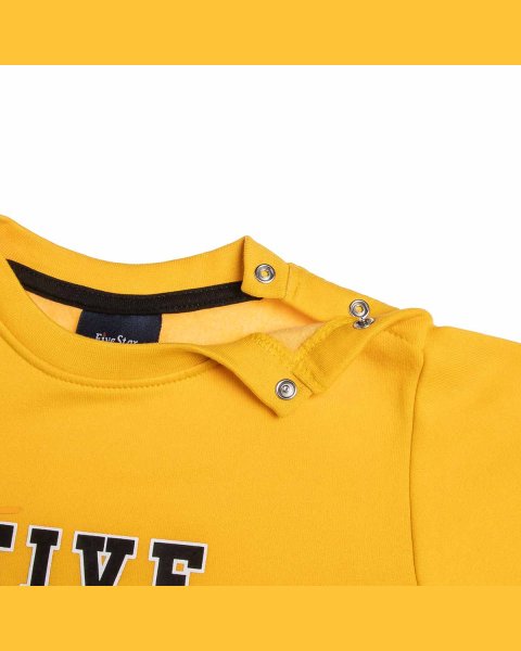 Tracksuit cotton fleece blend Five Star with embossed print (12 months-5 years)