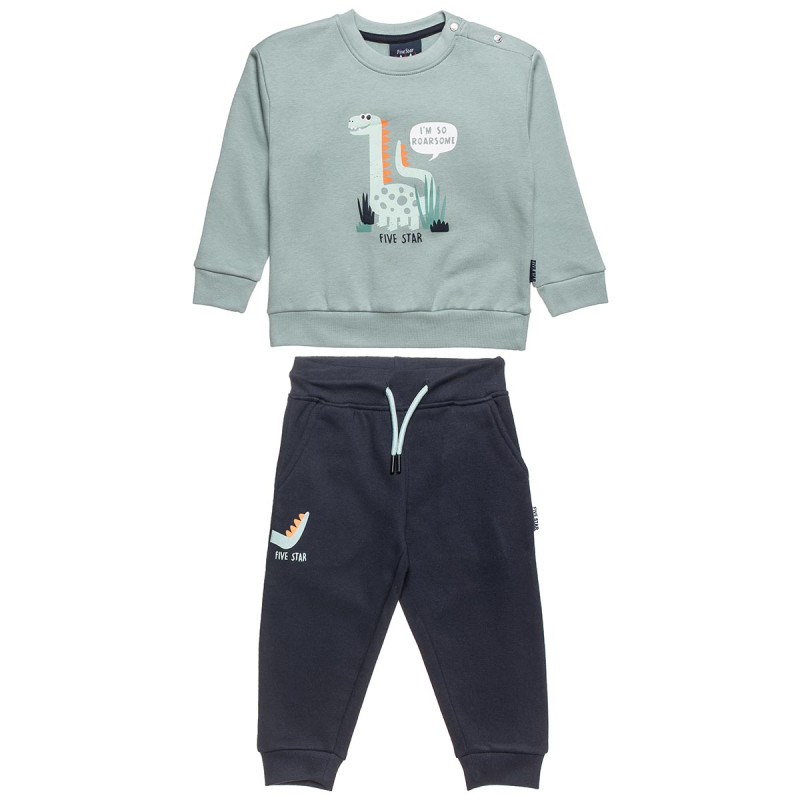Tracksuit cotton fleece blend Five Star with print (12 months-5 years)