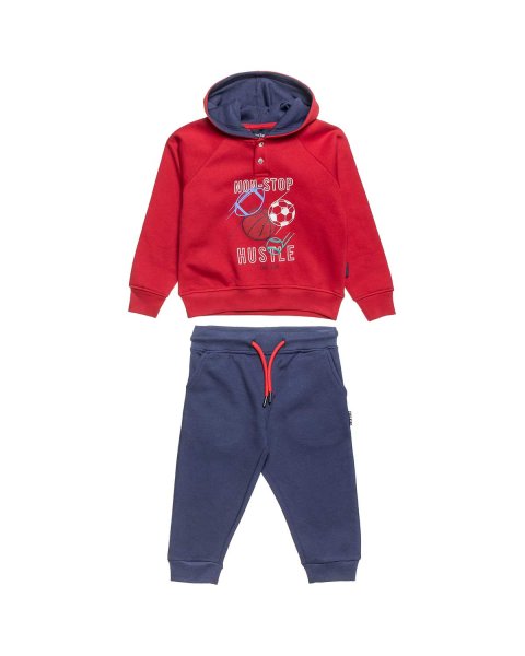 Tracksuit cotton fleece blend Five Star with embossed print (18 months-5 years)