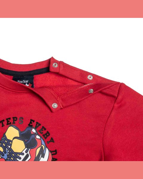 Tracksuit cotton fleece blend Five Star with print (12 months-5 years)