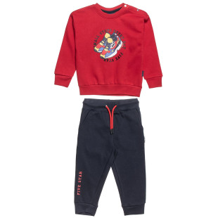 Tracksuit cotton fleece blend Five Star with print (12 months-5 years)