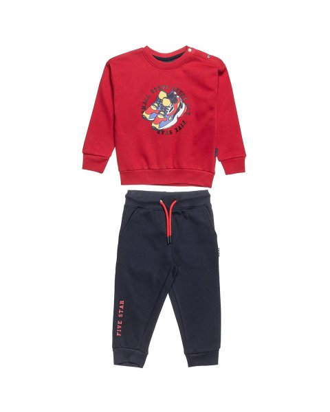 Tracksuit cotton fleece blend Five Star with print (12 months-5 years)