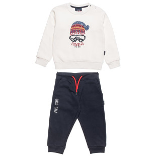 Tracksuit cotton fleece blend Five Star with print (12 months-5 years)