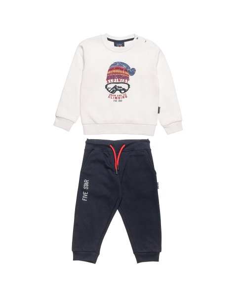 Tracksuit cotton fleece blend Five Star with print (12 months-5 years)