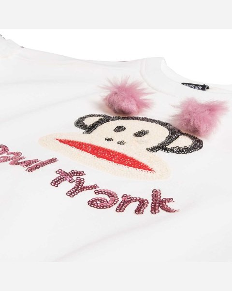 Top cotton fleece blend Paul Frank with sequins (12 months-5 years)
