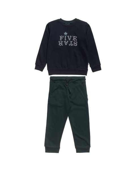 Tracksuit cotton fleece blend Five Star with embossed print (6-16 years)