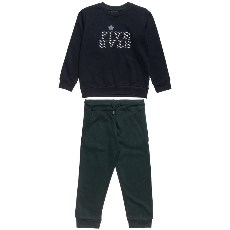 Tracksuit cotton fleece blend Five Star with embossed print (6-16 years)