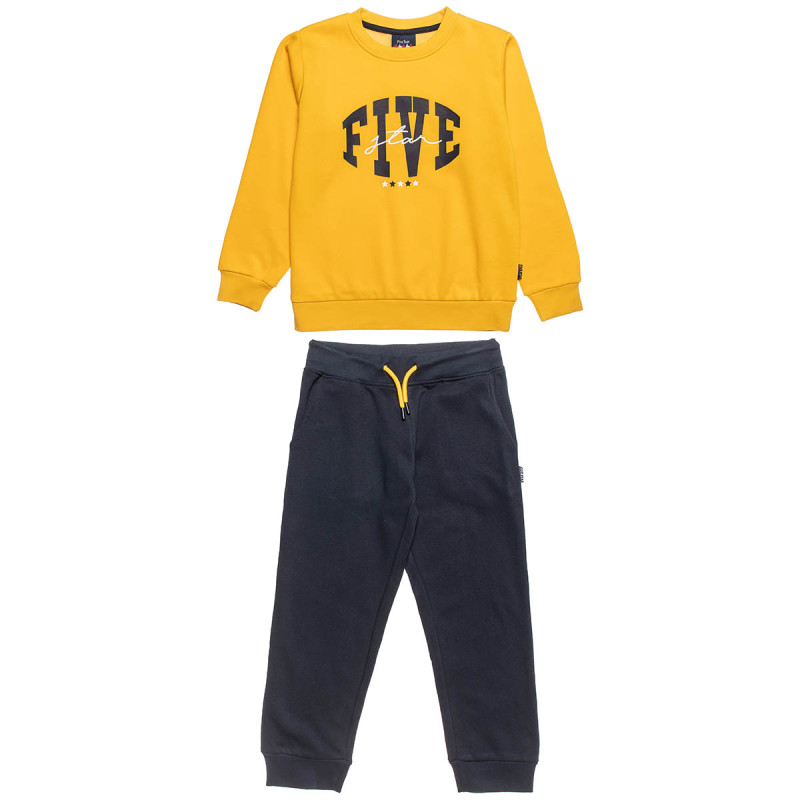 Tracksuit cotton fleece blend Five Star with embossed print (6-14 years)
