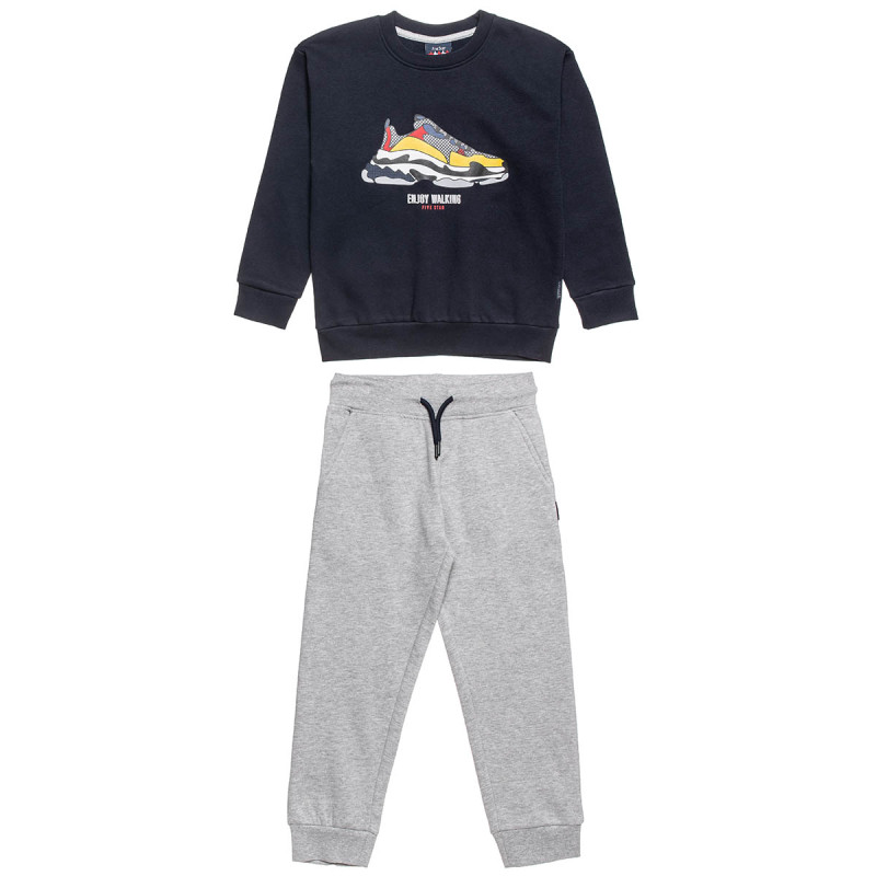 Tracksuit cotton fleece blend Five Star with print (6-16 years)