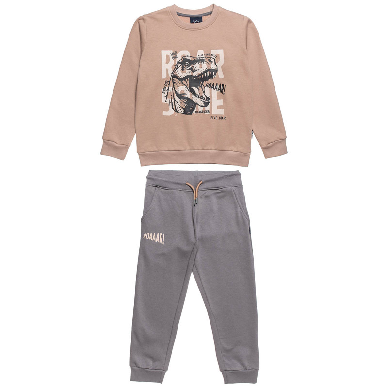 Tracksuit cotton fleece blend Five Star with print (6-16 years)