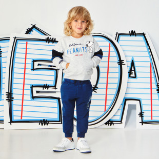 Set Snoopy cotton fleece blend with embossed elements (18 months-8 years)