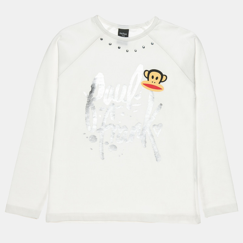 Long sleeve top Paul Frank with shiny silver print (6-16 years)