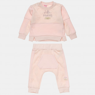 Tracksuit cotton fleece blend with pattern (3-18 years)