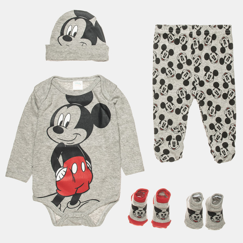 Set Disney Mickey Mouse 5-pieces (0-3 months)