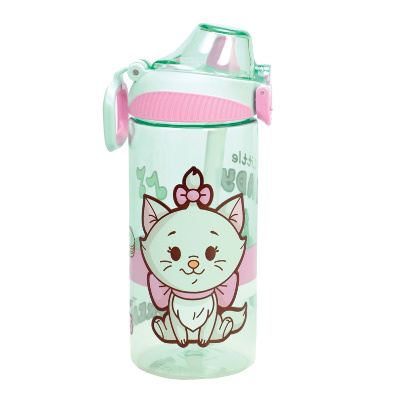 Water bottle with straw Disney Marie 450ml