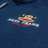 Zip hoodie cotton fleece blend Paul Frank with embroidery (6-14 years)