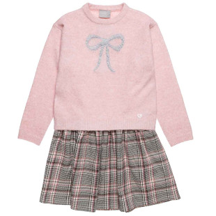 Plaid dress with sweater (6-14 years)