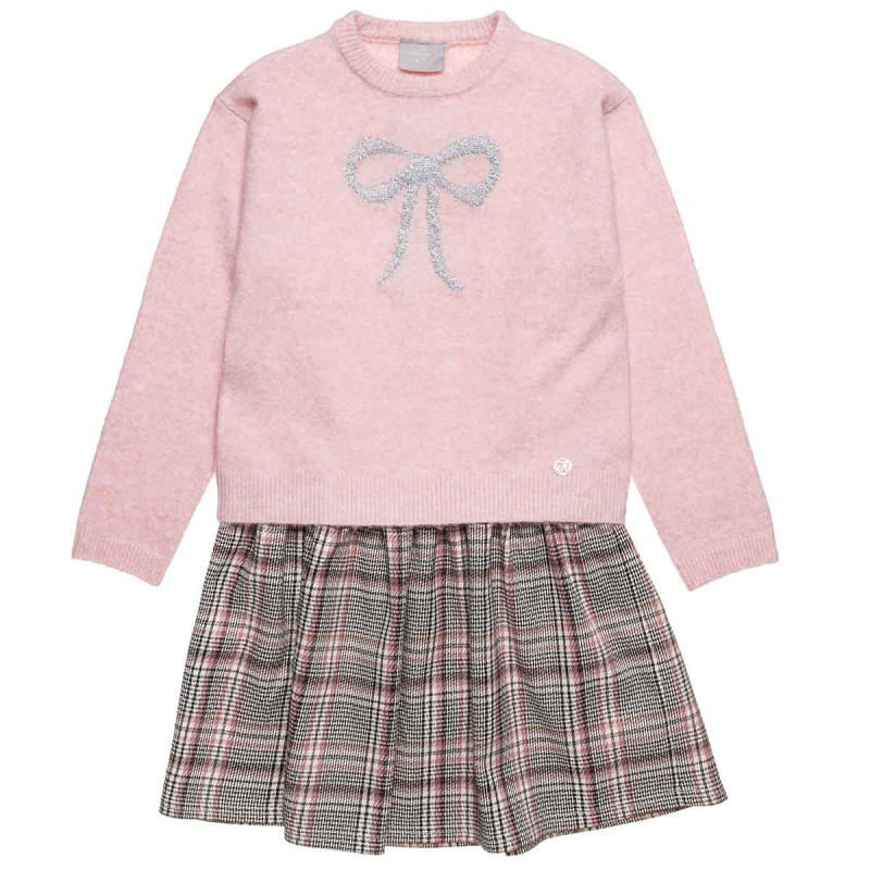 Plaid dress with sweater (6-14 years)