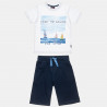 Σετ Five Star μπλούζα με σχέδιο sailing και βερμούδα (12 μηνών-5 ετών)