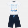 Set Five Star t-shirt with sailing design and shorts (12 months-5 years)