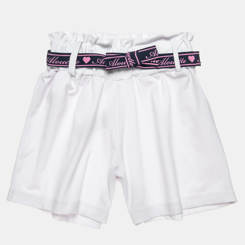 Shorts high waisted with decorative bow (6-16 years)