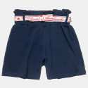 Shorts high waisted with decorative bow (12 months-5 years)