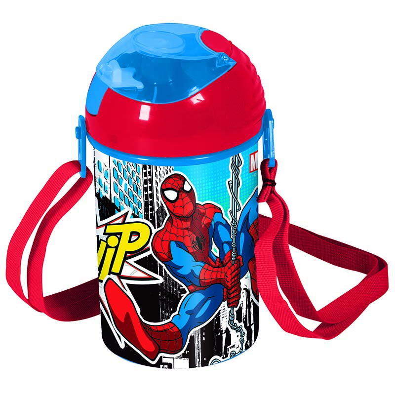 Water bottle Marvel Spiderman with straw 450ml