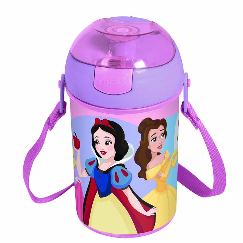 Water bottle Disney princesses with straw 450ml