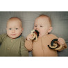 Chewable wooden & silicone toy label label (0+ months)