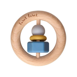Chewable wooden & silicone toy label label (0+ months)
