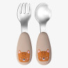 Spoon and Fork silicone Tryco leopard (6+ months)