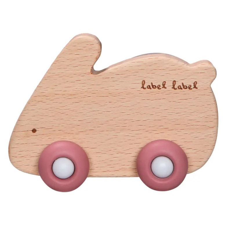 Chewable wooden & silicone toy label label (0+ months)