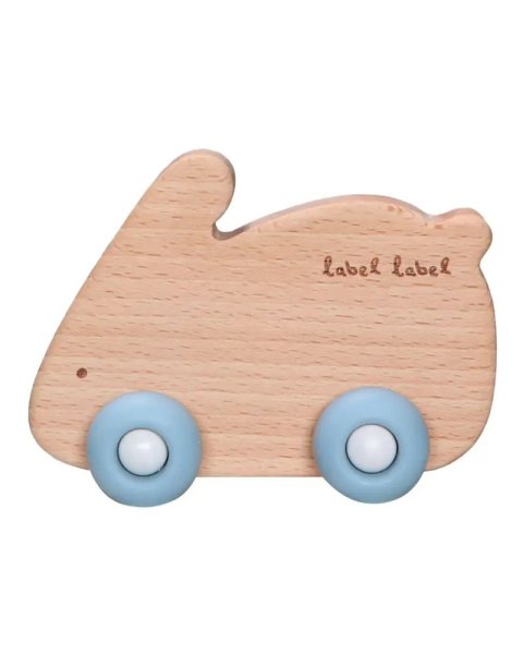 Chewable wooden & silicone toy label label (0+ months)
