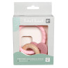 Chewable wooden & silicone toy label label (0+ months)