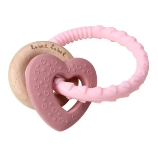 Chewable wooden & silicone toy label label (0+ months)