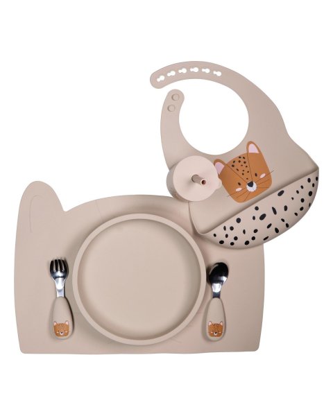 Silicone placemat Tryco leopard (6+ months)
