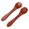 Spoon and Fork silicone Tryco brown (6+ months)