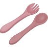 Spoon and Fork silicone Tryco dusty rose (6+ months)