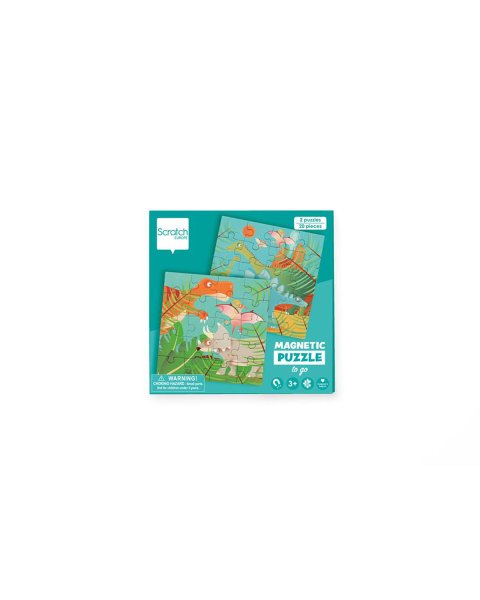 Toy Scratch Magnetic puzzle Dinosaurs 20pcs (3+ years)