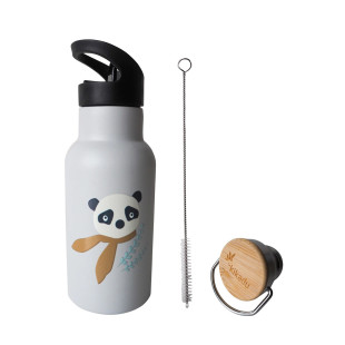 Water bottle stainless steel kikabu panda 350ml