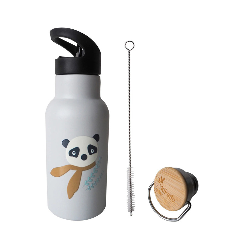Water bottle stainless steel kikabu panda 350ml