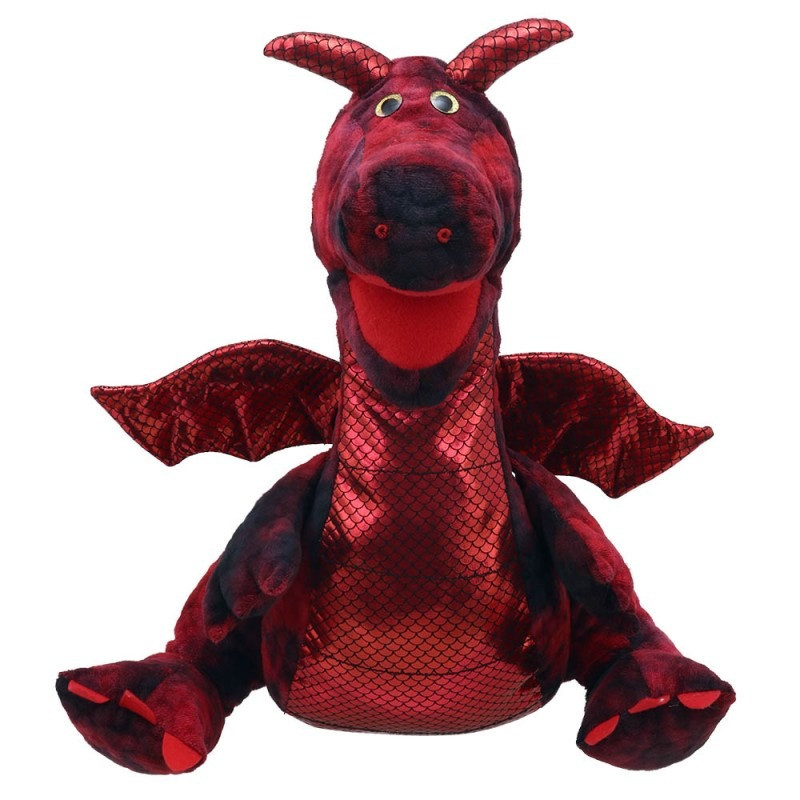 Hand puppet enchanted red dragon The Puppet Company