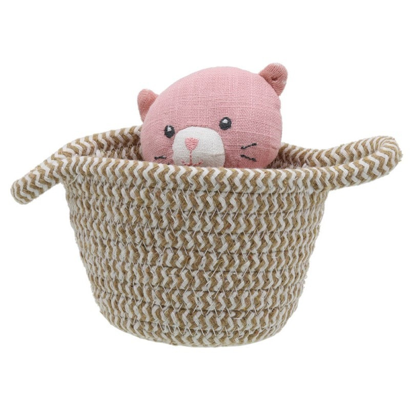 Plush toy Wilberry cat in basket (0+ months)