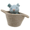 Plush toy Wilberry mouse in basket (0+ months)