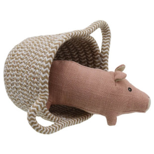 Plush toy Wilberry pig in basket (0+ months)