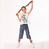 Pants in loose fit with stripes and elasticated waistband (6-14 years)