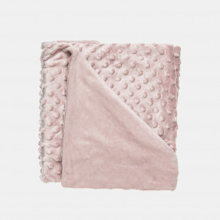 Κουβέρτα βελουτέ διπλής όψης με ανάγλυφο σχέδιο (80x110εκ.)