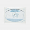 3-pack blue bedding set (pillowcase, sheet & fitted sheet 100X160)